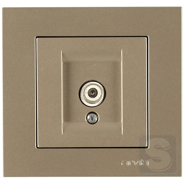 Розетка TV (SAT) кінцева Arvia Electric KAREN Титан (20 05 2000 288)